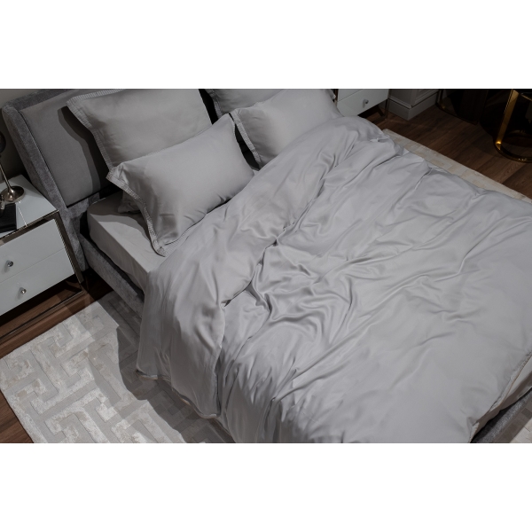 144HF-10312 Пододеяльник тенсель серый 220*200