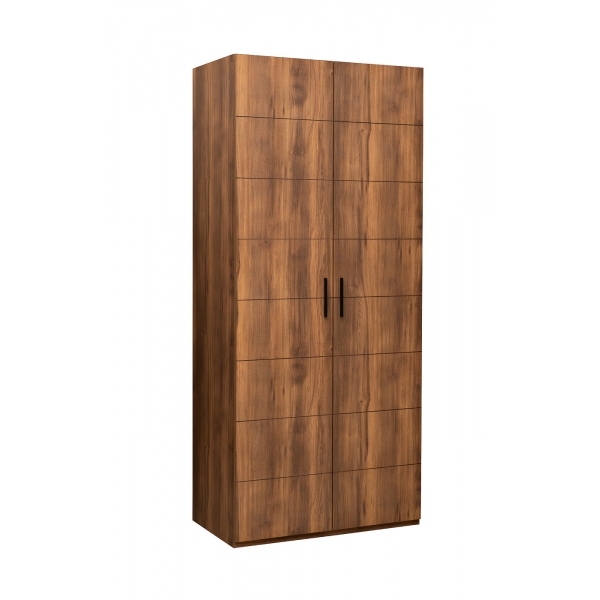 GD-10007-2 Шкаф Alto двухдверный c полками, цвет дуб Барокко, глухой 100*57*228.5см