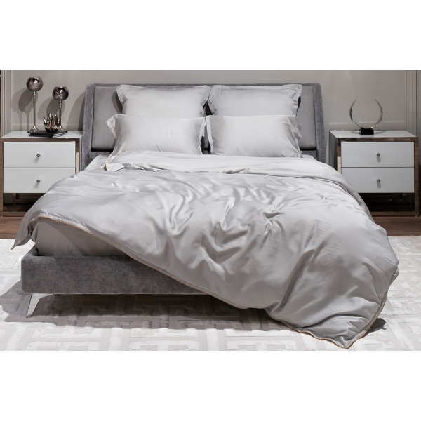 144HF-10312 Пододеяльник тенсель серый 220*200