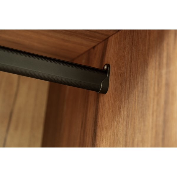 GD-10004-2 Шкаф Alto двухдверн c выдвижными ящиками, цвет дуб Барокко, дверцы стекло 100*57*228.5см