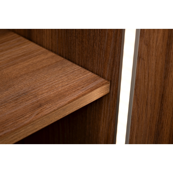 GD-10007-2 Шкаф Alto двухдверный c полками, цвет дуб Барокко, глухой 100*57*228.5см