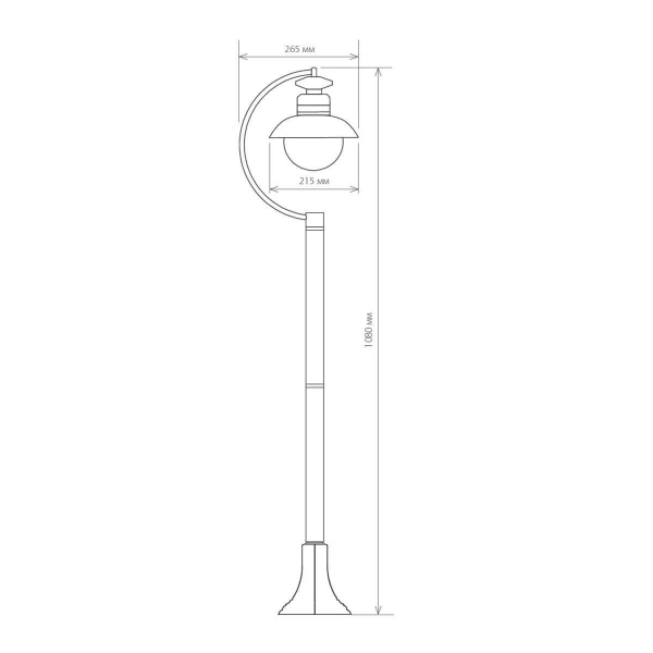 Уличный cветильник Elektrostandard Talli F GL 3002F черный a038485