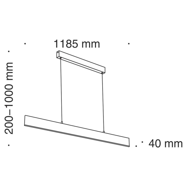 Подвесной светодиодный светильник Maytoni Step P010PL-L30G4K