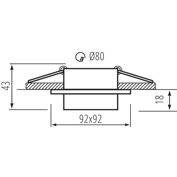 Точечный светильник Kanlux LONVI DSL W/W 35740