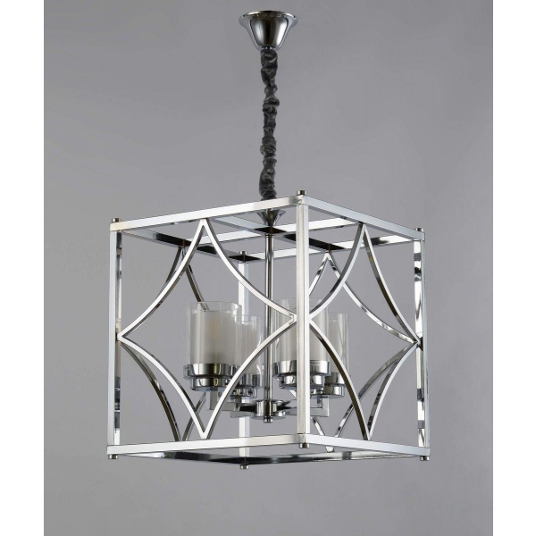 Подвесная люстра Lumina Deco Quadrato LDP 1223-4 CHR