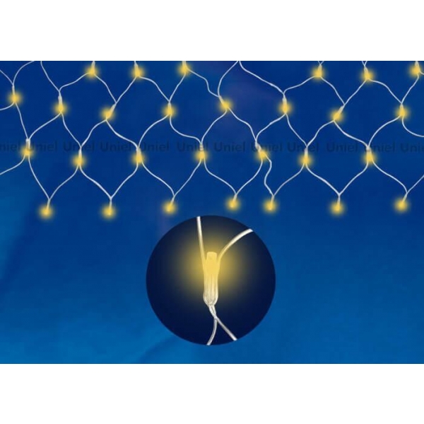 Светодиодная гирлянда Uniel сетка 220V желтый ULD-N2520-240/DTA YELLOW IP20 07939