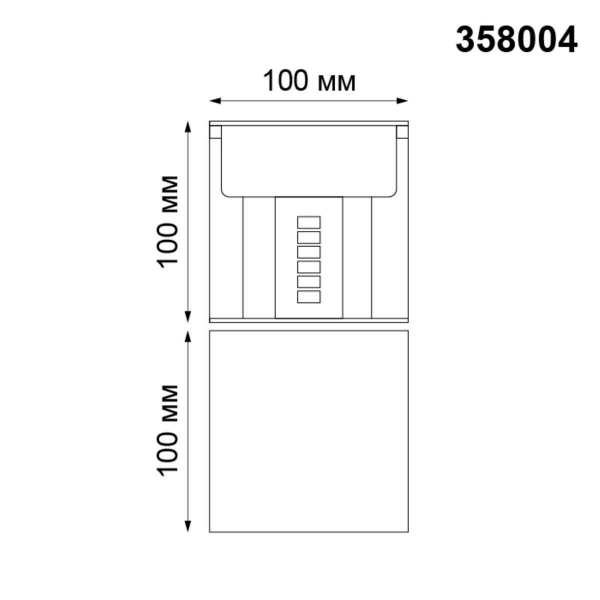 Уличный настенный светодиодный светильник Novotech Street Kaimas 358004