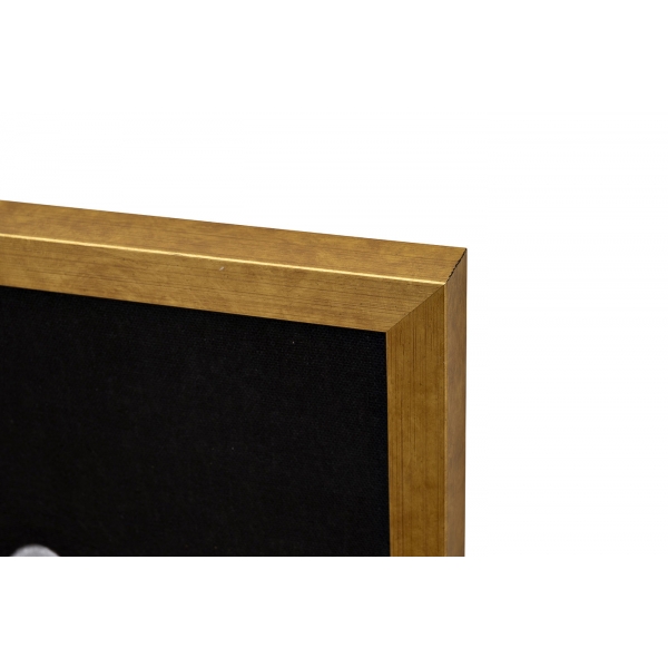 89VOR-GIRL FLOWER-2  Холст "Девушка с цветами-2" 110*80 см, багет золото, зол.поталь