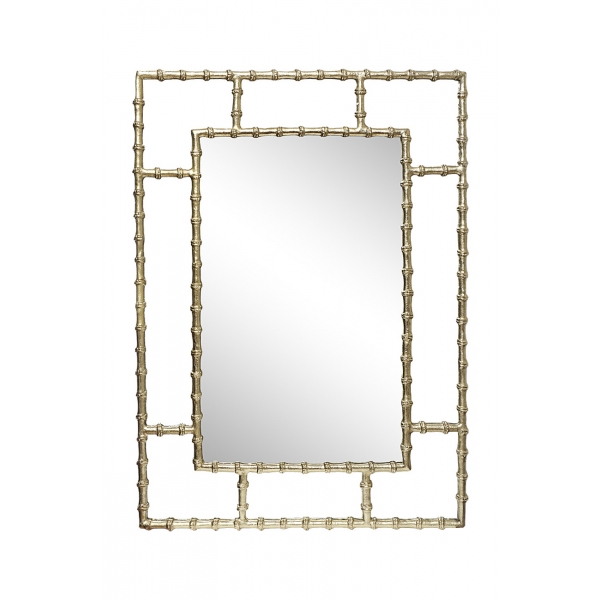 94PR-22351/1 Зеркало настенное в раме "Бамбук" цвет золото 99*71*1,9см