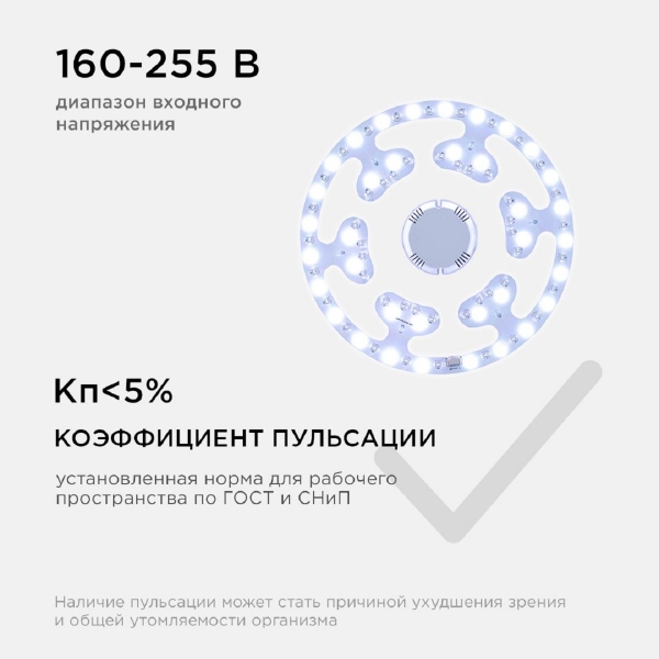 Светодиодный модуль Apeyron со встроенным драйвером 02-71