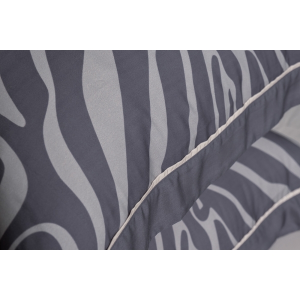 144HF-10503 Набор постельного белья Саванна серый,семейный,нав. 70*70(2шт)