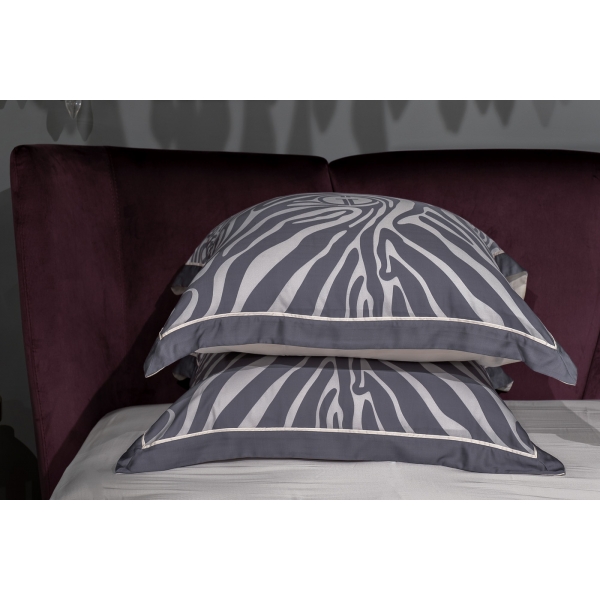 144HF-10500 Набор постельного белья Саванна серый,евро,нав. 50*70(2шт)