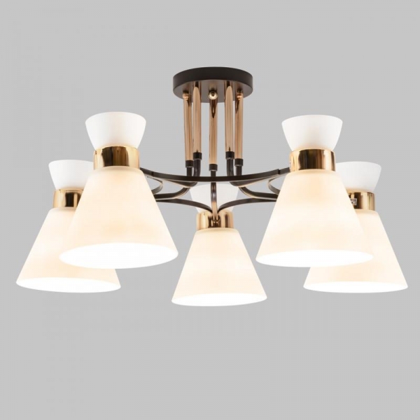 Потолочная люстра IMEX MD.5692-5-S-COFFEE+FGD