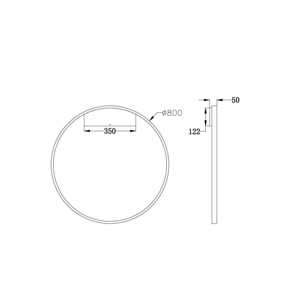 Настенный светильник Maytoni Rim MOD058WL-L50W4K