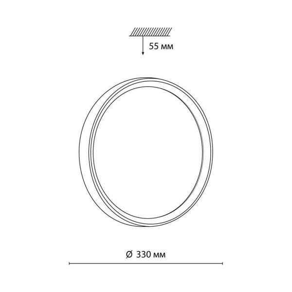 Настенно-потолочный светодиодный светильник Sonex Woodi 7627/CL