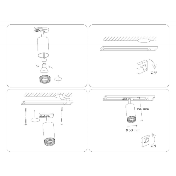 Трековый светильник Ambrella light Track System GL5162