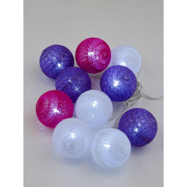 Светодиодная гирлянда Uniel Клубки белый ULD-S0200-010/STB/2AA White IP20 Tangles-1 UL-00007341