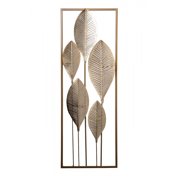 37SM-12710 Панно декоративное "Золотые листья" 89,5*31,1*3,2см
