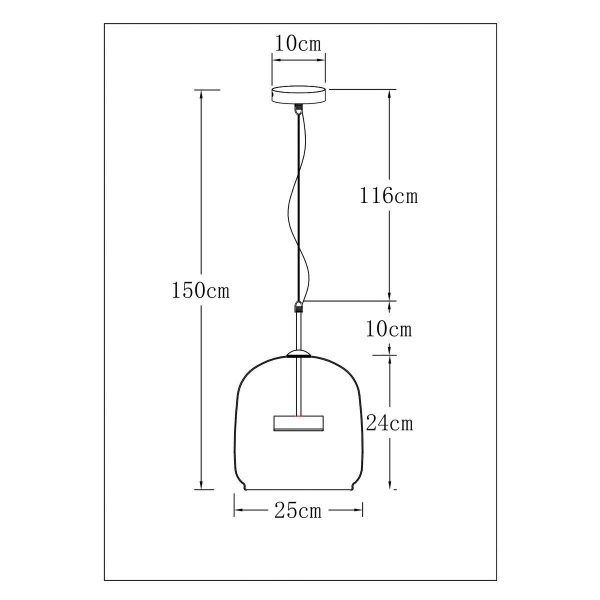 Подвесной светодиодный светильник Arte Lamp Padova A2404SP-23AM