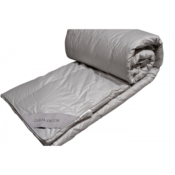 104BP-02142 Одеяло Прима 140*205 экстра, 100% пух гусиный серый