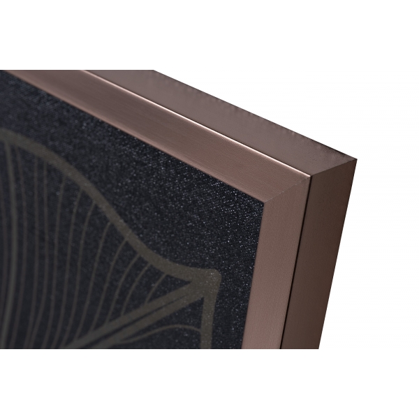 89VOR-GOLDEN LEAVES-2 Холст "Золотые листья-2" 100х70 см, багет( латунь),поталь