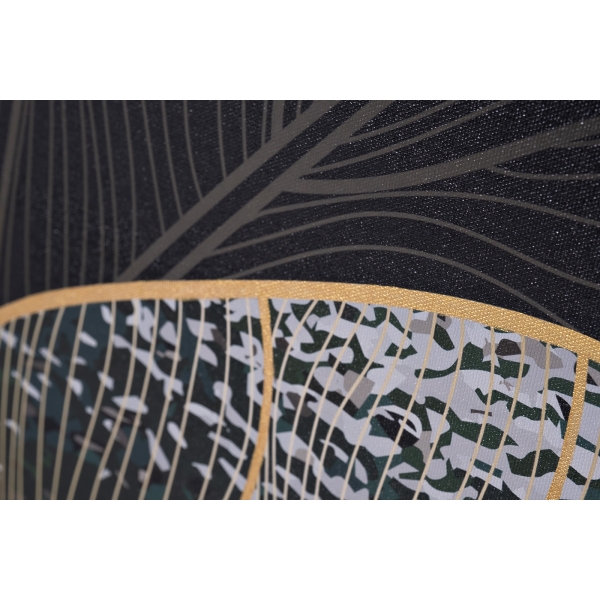 89VOR-GOLDEN LEAVES-2 Холст "Золотые листья-2" 100х70 см, багет( латунь),поталь