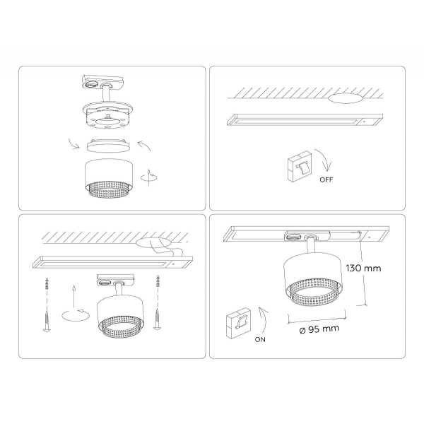 Трековый светильник Ambrella light Track System GL5381