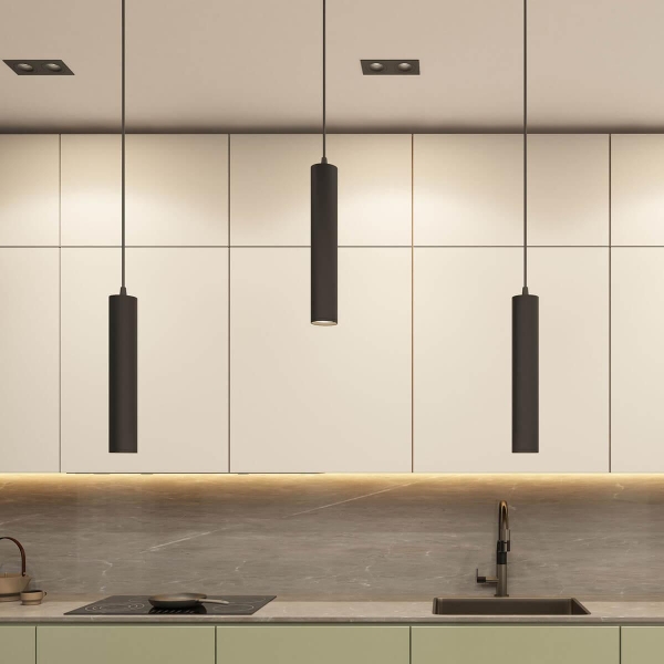 Трековый светильник Denkirs Solid Tube DK6210-BK