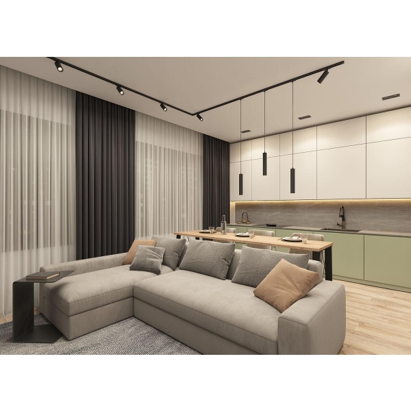 Трековый светильник Denkirs Solid Tube DK6210-BK