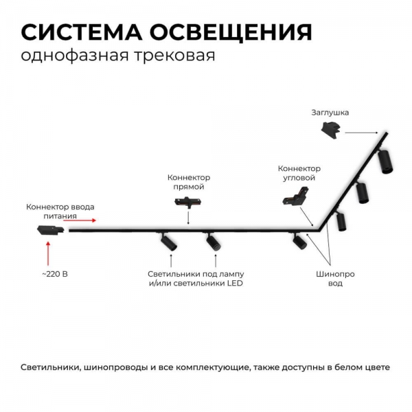 Трековый светильник Apeyron 16-72