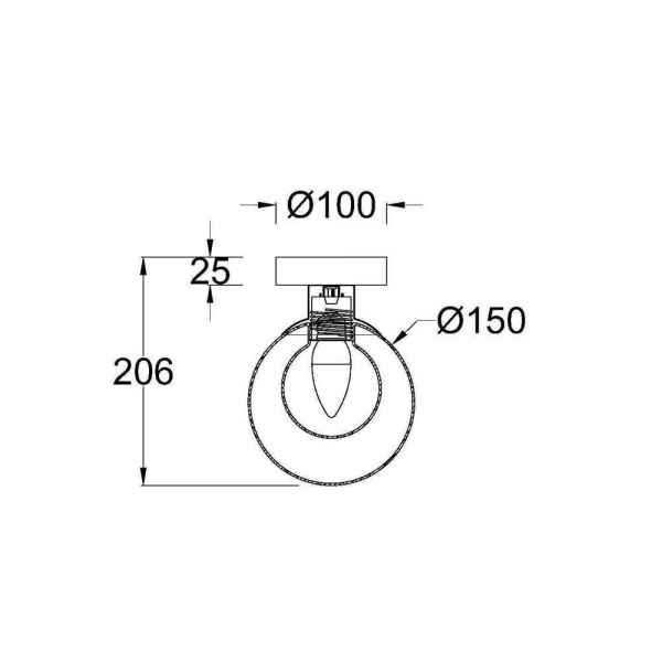 Настенный светильник Maytoni Basic form MOD521WL-01G1