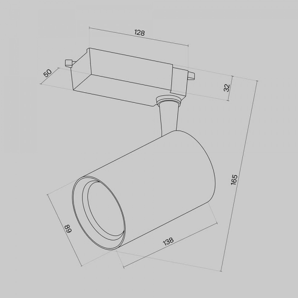 Трековый светильник Maytoni Technical Vuoro TR003-1-15W4K-M-B