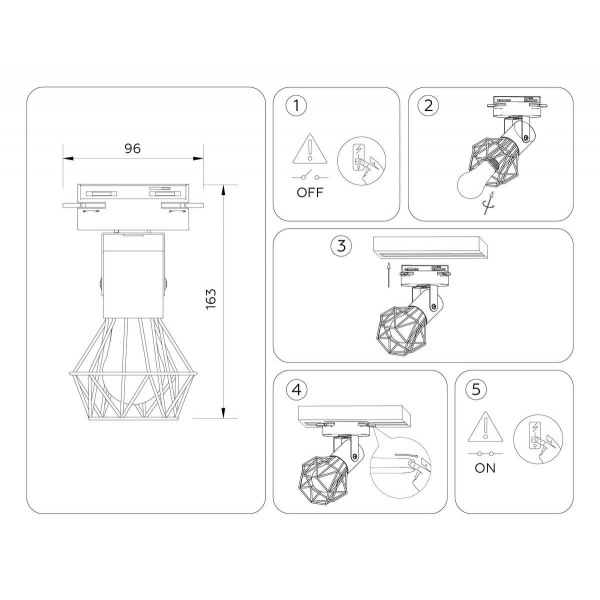 Трековый светильник Ambrella light Track System GL5002