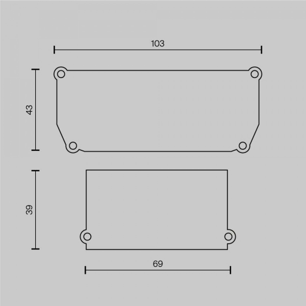 Заглушка Maytoni Technical (4 шт) ALM012EC-SC-B