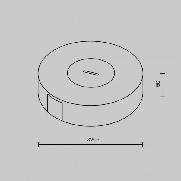 Чаша с коннектором питания Maytoni Technical Pendant system Parity TRA130SC-1B