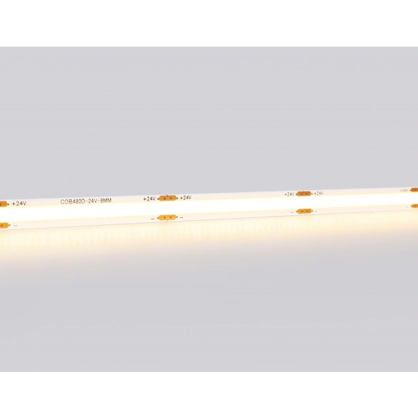 Светодиодная лента Ambrella Light 12W/m 480LED/m COB теплый белый 5M GS4701