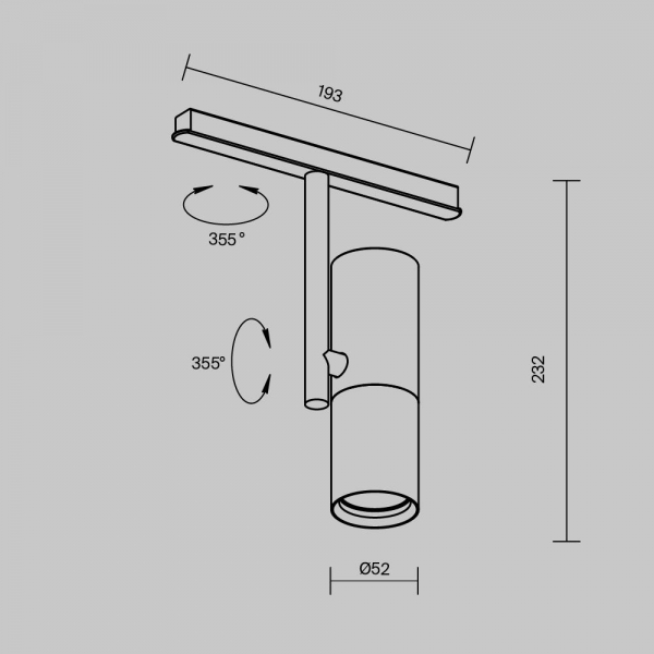 Трековый светодиодный светильник Maytoni Technical Magnetic Exility Elti TR005-2-12W3K-BW