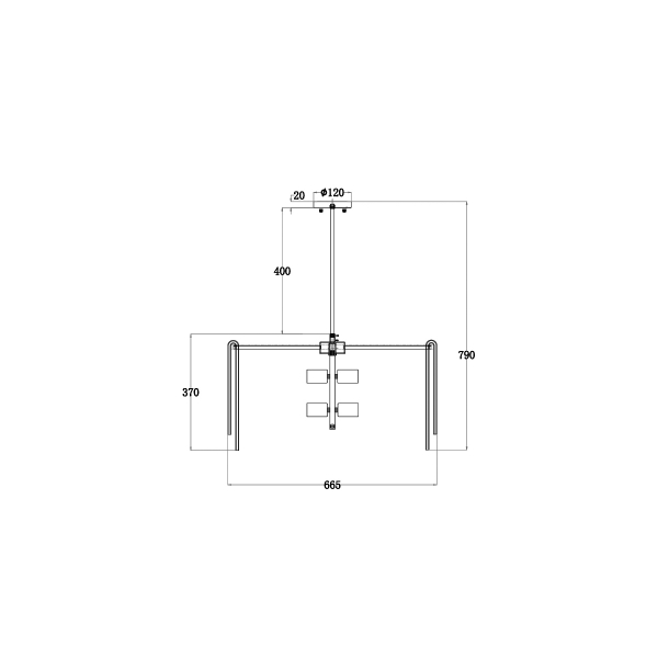 20MD3449-6 Светильник потолочный d66*35см