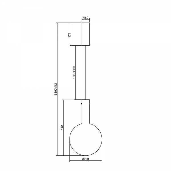 Подвесной светодиодный светильник Maytoni Nebula MOD182PL-L6CG3K