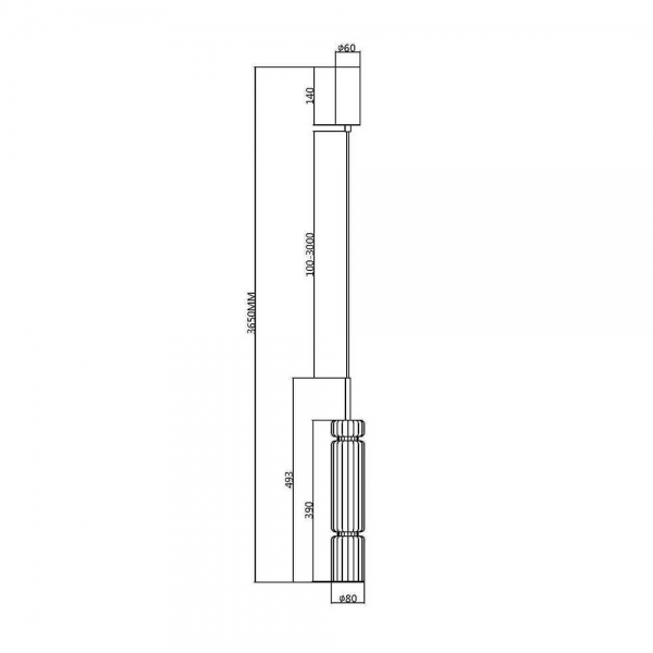 Подвесной светодиодный светильник Maytoni Ordo MOD272PL-L12BS3K1