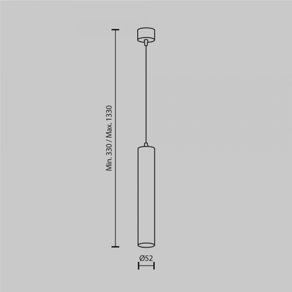 Подвесной светодиодный светильник Maytoni Focus LED P072PL-L12W3K-BS