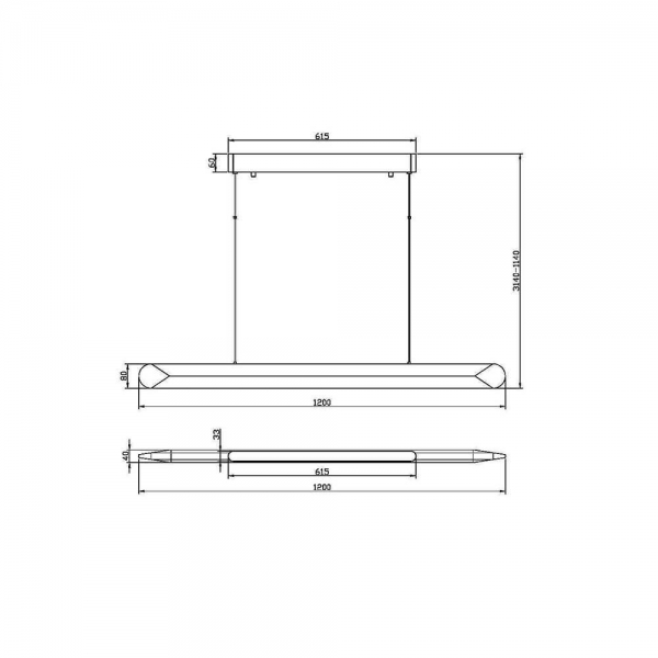 Подвесной светодиодный светильник Maytoni Motion MOD276PL-L40W3K