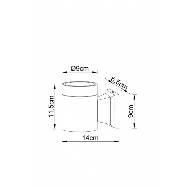 Уличный настенный светильник Arte Lamp Piautos A1913AL-1BK