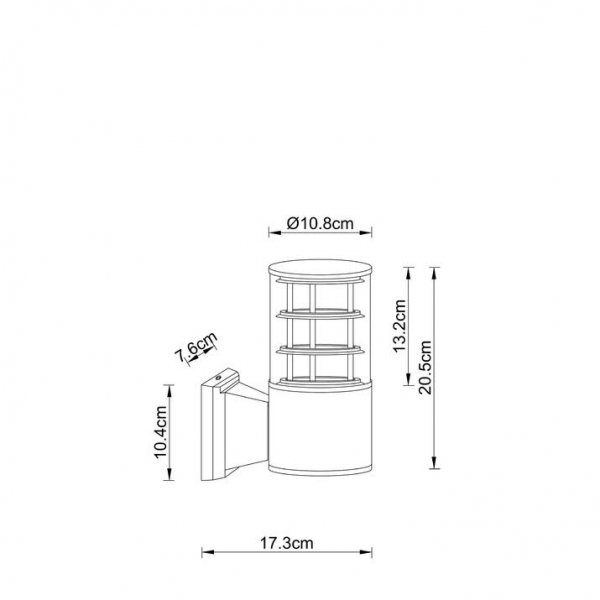 Уличный настенный светильник Arte Lamp Tokyo A5315AL-1BK