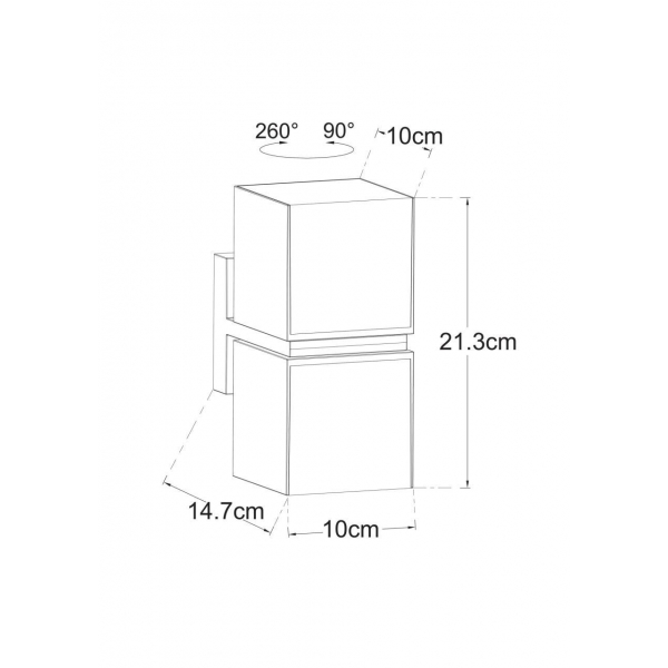 Уличный настенный светодиодный светильник Arte Lamp Belgrade A5193AL-2BK