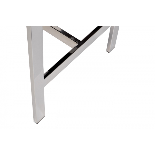 GY-C8121-LGR Стул барный велюр св-сер/хром с декором 46*61*104см