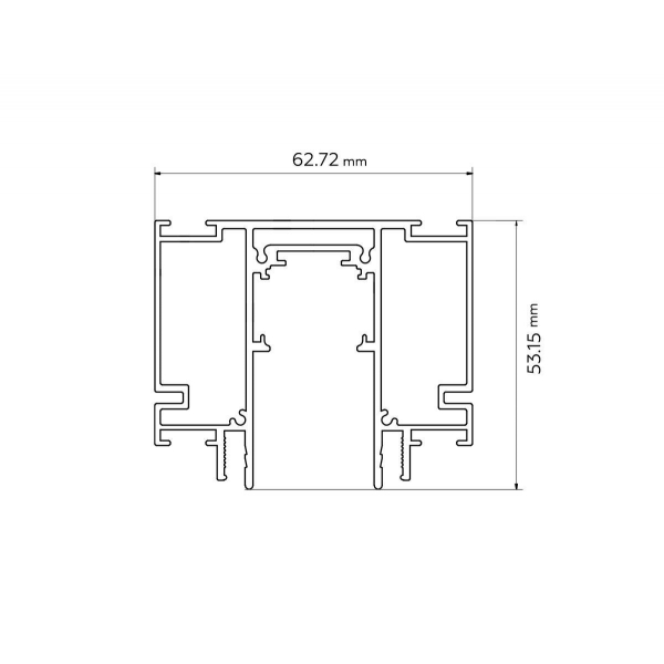 Шинопровод встраиваемый Ambrella light Track System GL3262