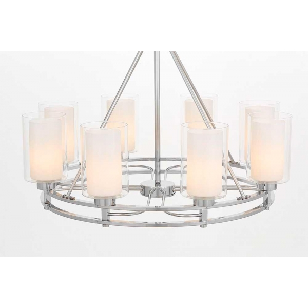 Подвесная люстра Lumina Deco Marietta LDP 8025-8 CHR+WT