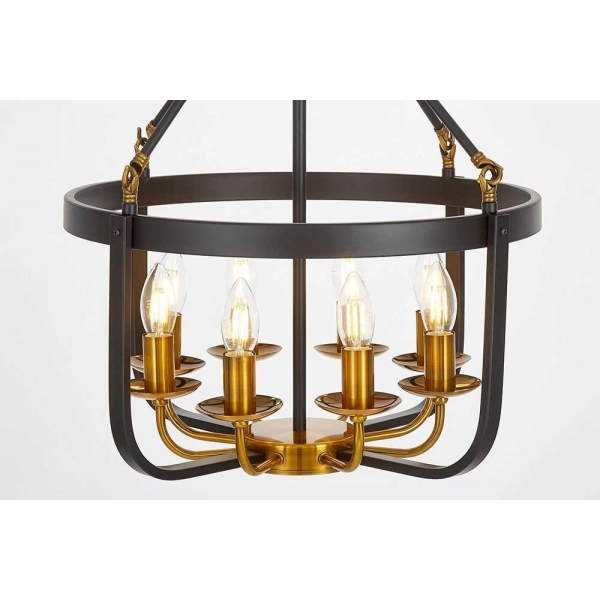 Подвесная люстра Lumina Deco Berling LDP 8024-8 BK+MD