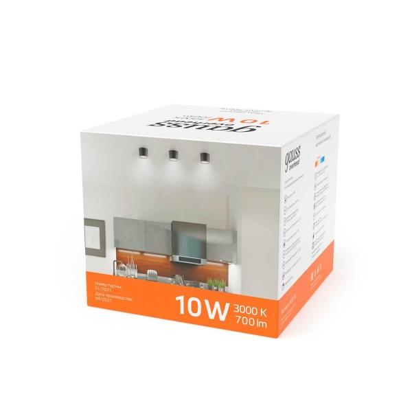 Потолочный светодиодный светильник Gauss Overhead HD016